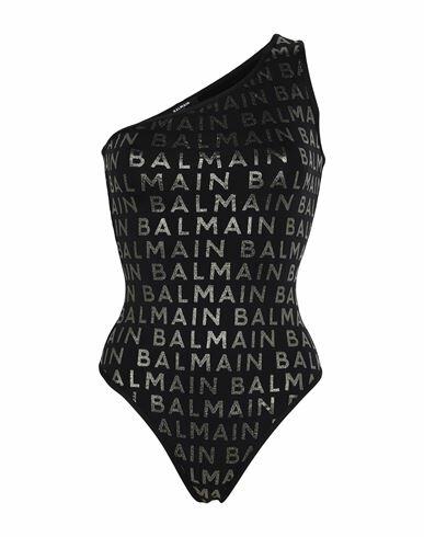 Balmain Woman One-piece swimsuit Black Polyamide, Elastane Cover