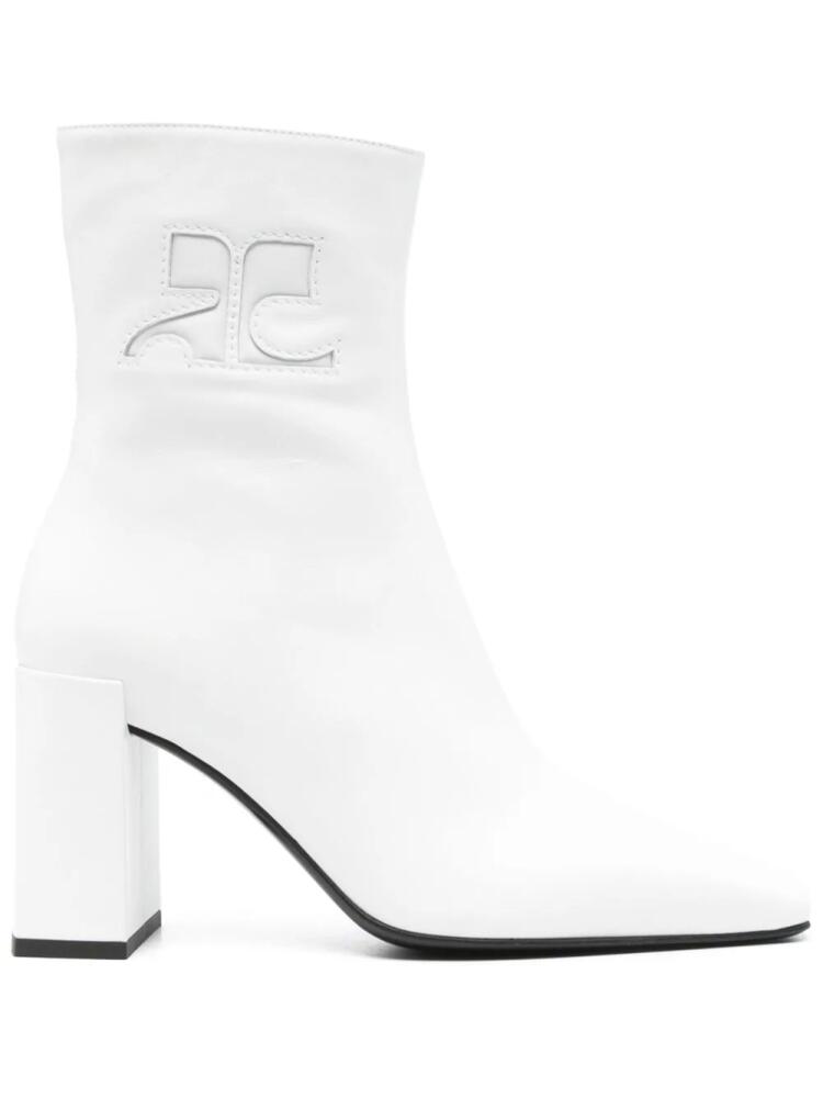 Courrèges Heritage ankle boots - White Cover