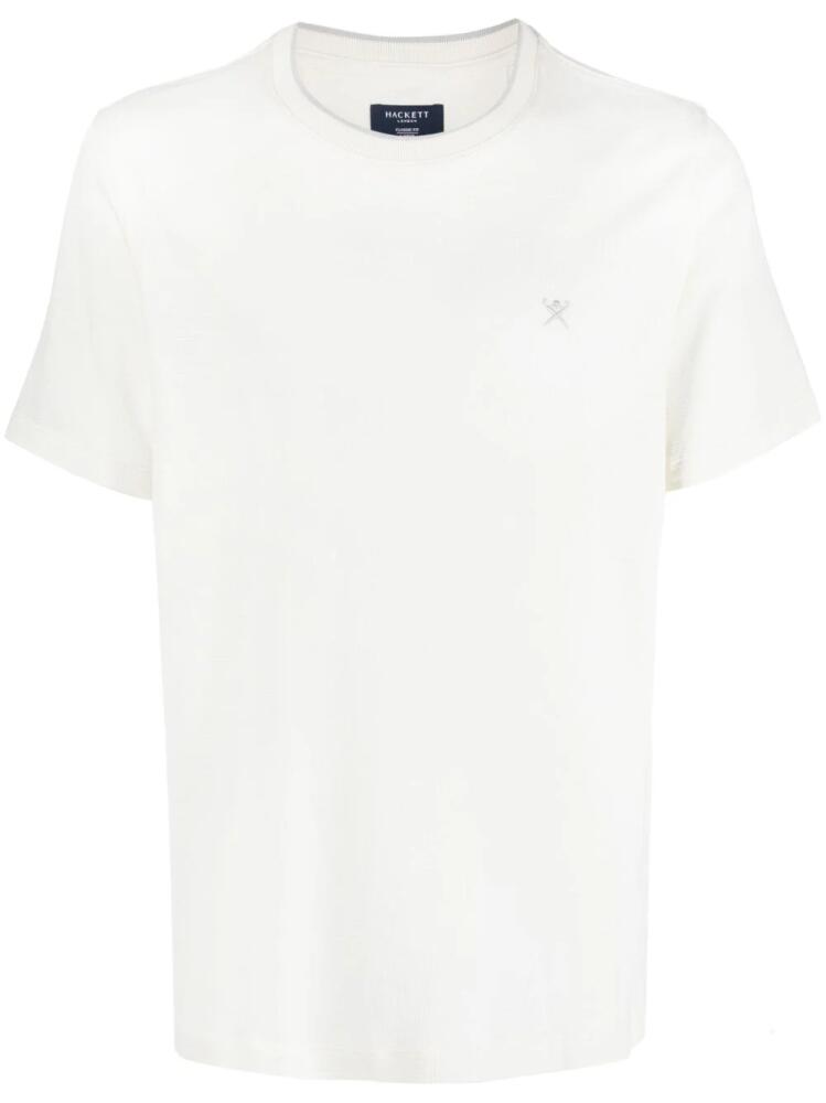 Hackett embroidered-logo cotton T-Shirt - White Cover