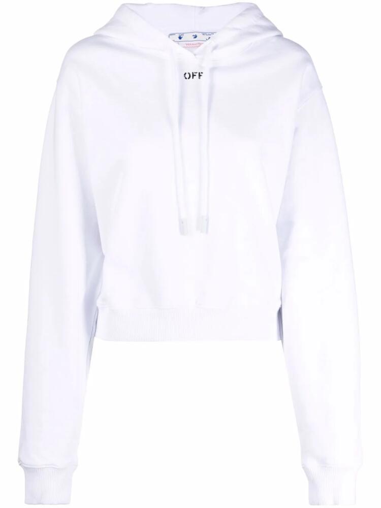 Off-White Off-stamp cropped hoodie Cover