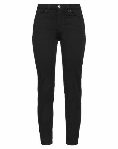 Haikure Woman Pants Black Cotton, Elastomultiester, Elastane Cover