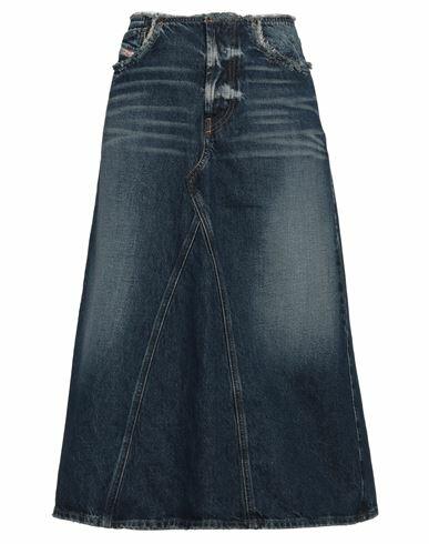 Diesel Woman Denim skirt Blue Cotton Cover