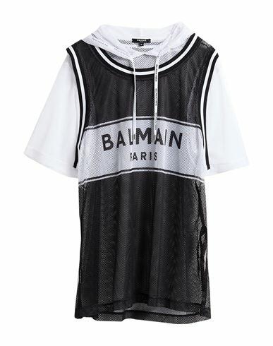 Balmain Man T-shirt Black Polyester Cover