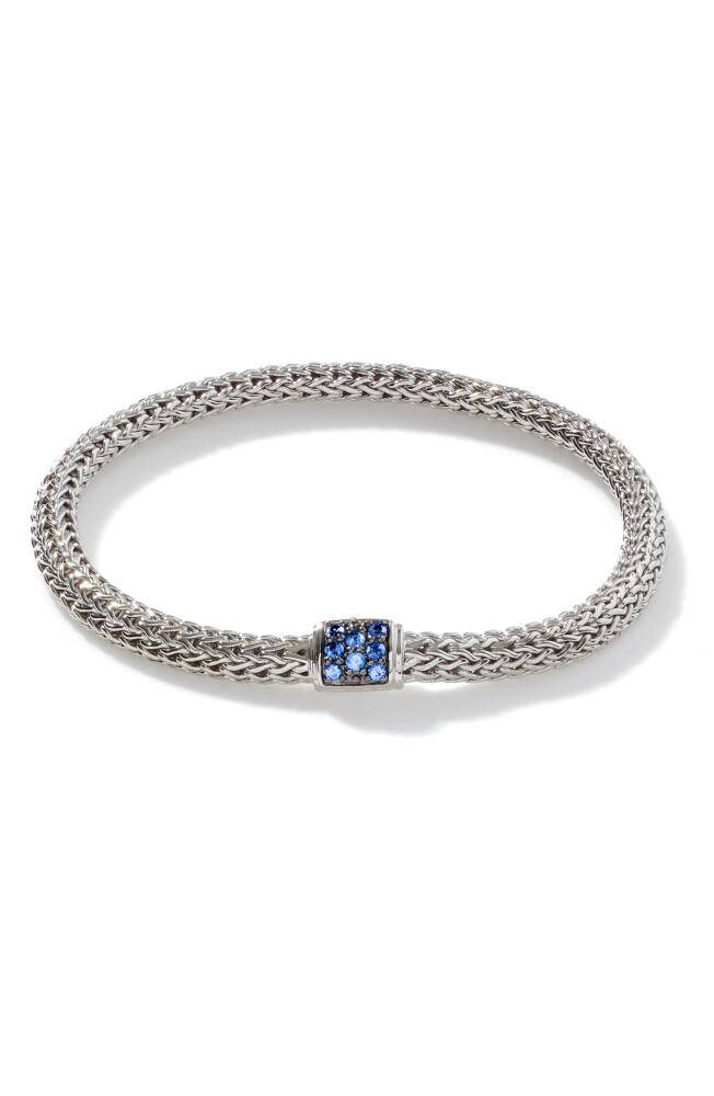 John Hardy Icon Pavé Sapphire Chain Bracelet in Blue Cover