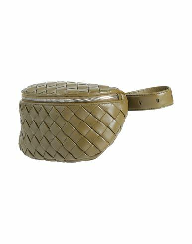 Bottega Veneta Woman Belt bag Military green Leather Cover