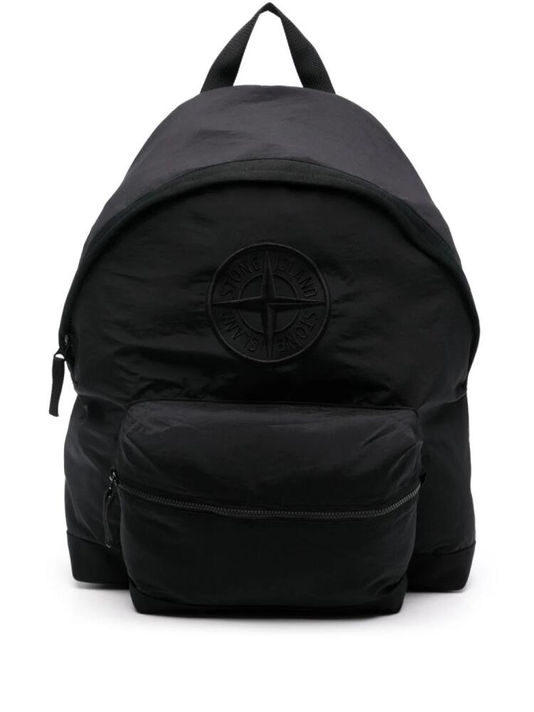 Stone Island Compass-motif backpack - Black Cover