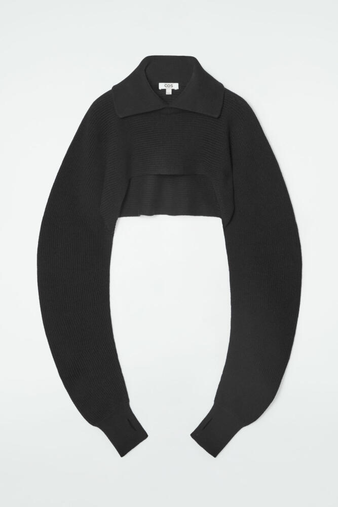 COS COLLARED CROPPED KNITTED SWEATER Cover