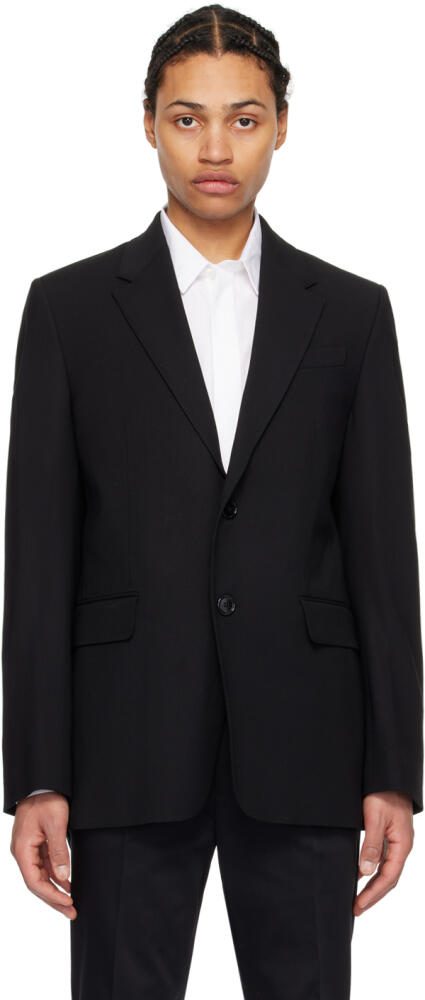 AMI Paris Black Two-Button Blazer Cover