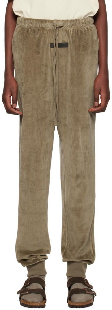 Fear of God ESSENTIALS Brown Drawstring Lounge Pants Cover