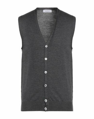 Gran Sasso Man Cardigan Steel grey Virgin Wool Cover