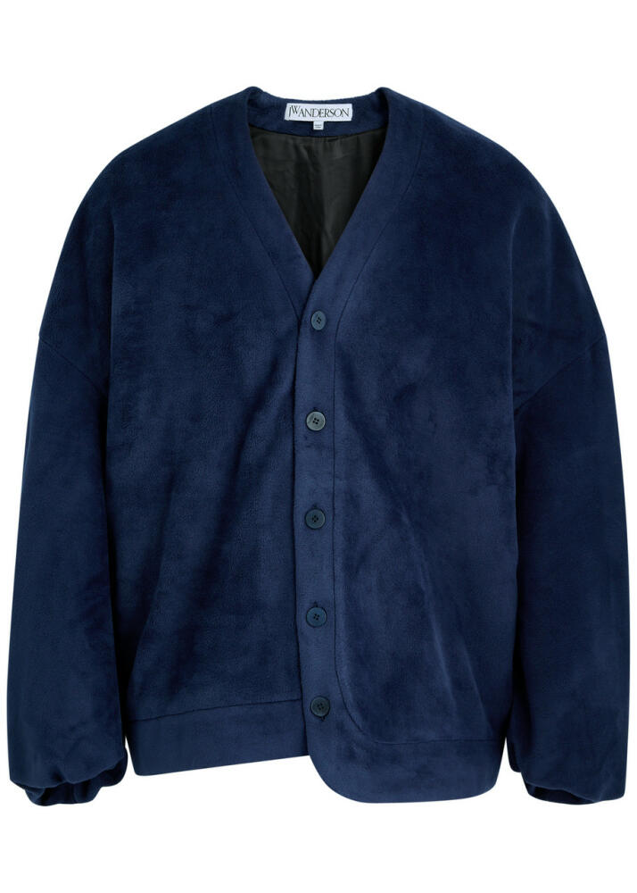 JW Anderson Padded Fleece Cardigan - Navy Cover