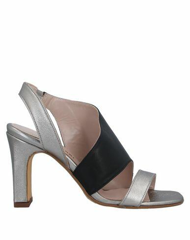 Paola Ferri Woman Sandals Silver Soft Leather Cover