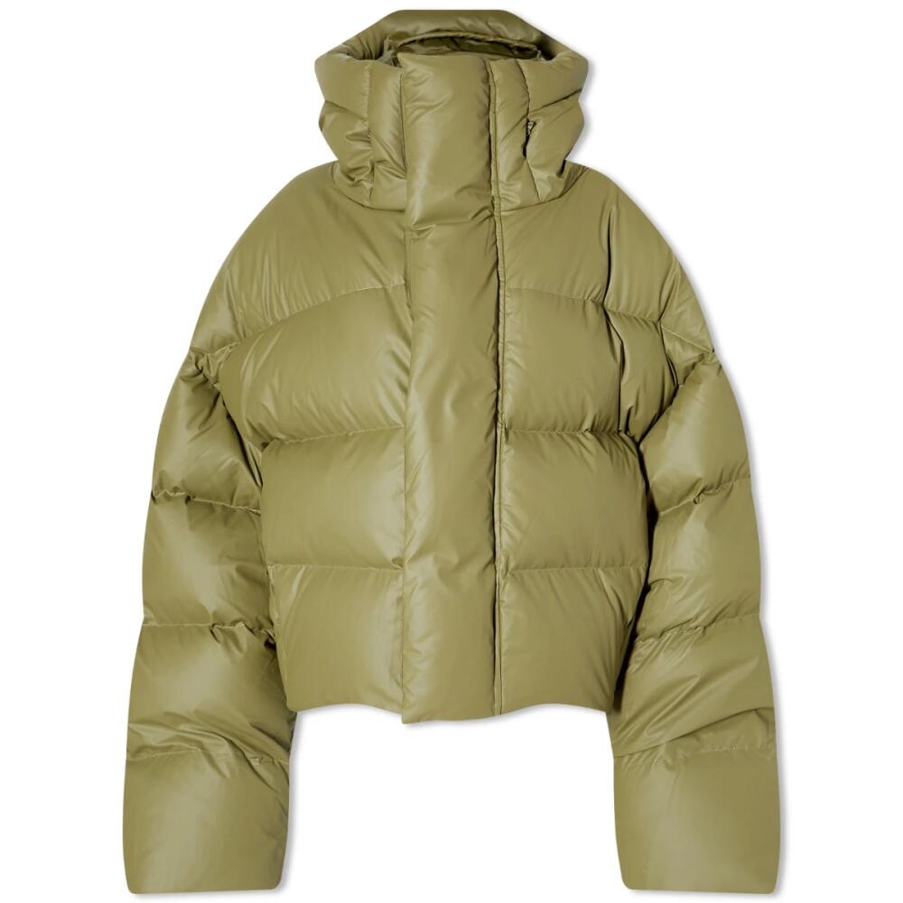 Entire Studios Women's MML Hooded Puffer Jacket in Croc Cover