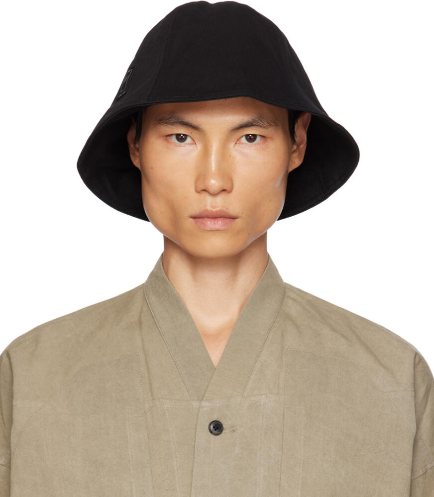 Acne Studios Black Patch Bucket Hat Cover