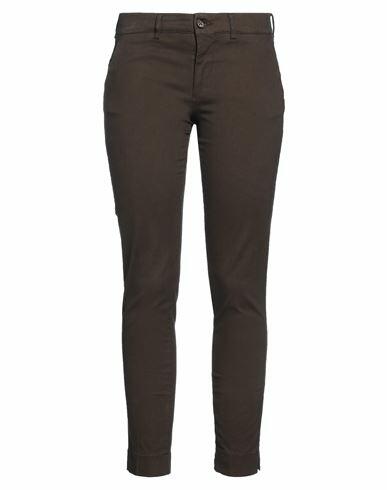 Berwich Woman Pants Brown Cotton, Lyocell, Elastane Cover