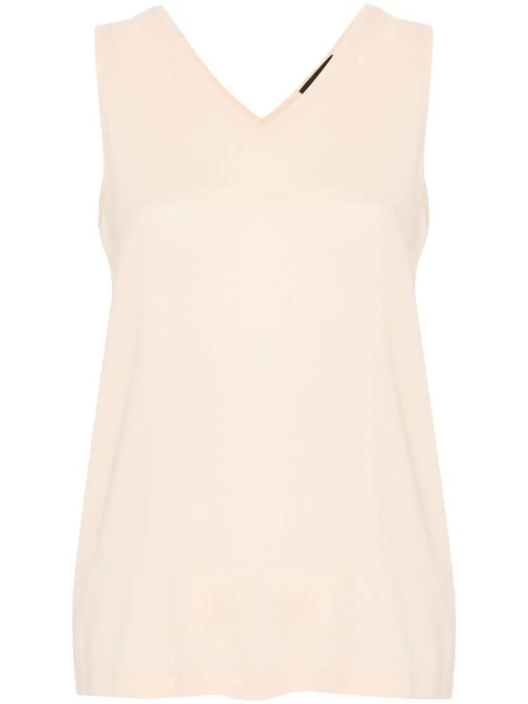 Fabiana Filippi georgette-crepe top - Neutrals Cover