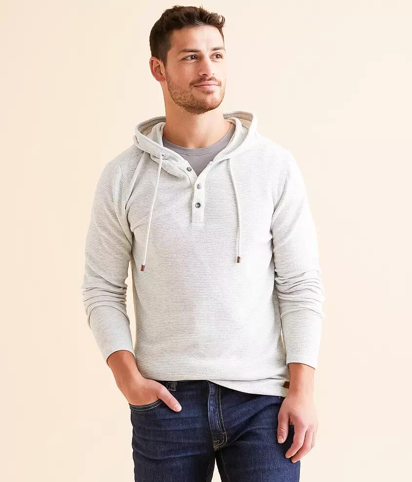 Outpost Makers Heathered Henley Hoodie Cover