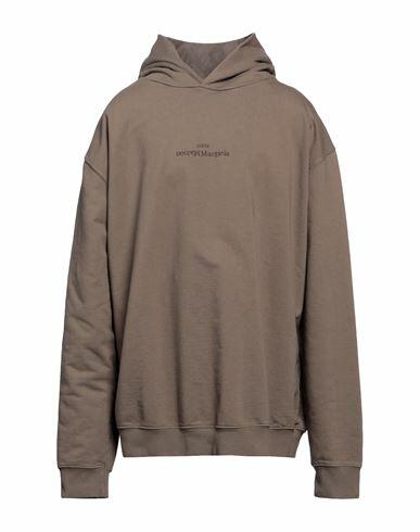 Maison Margiela Man Sweatshirt Khaki Cotton, Elastane Cover