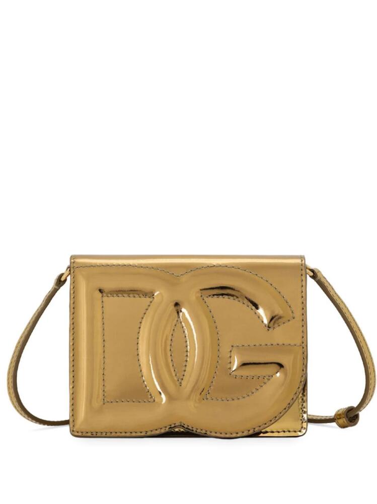 Dolce & Gabbana DG metallic-effect crossbody bag - Gold Cover