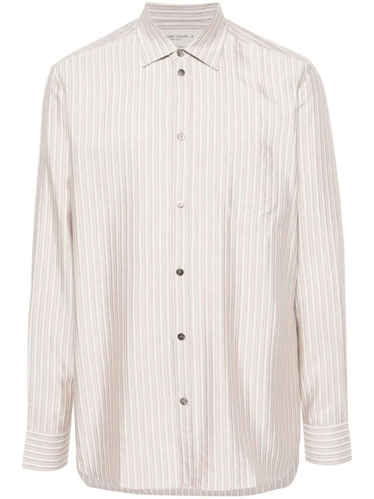 Golden Goose long-sleeve striped shirt - Neutrals Cover