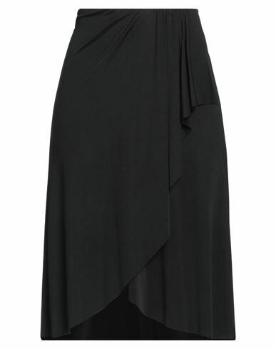 Isabel Marant Woman Midi skirt Black Viscose, Silk Cover