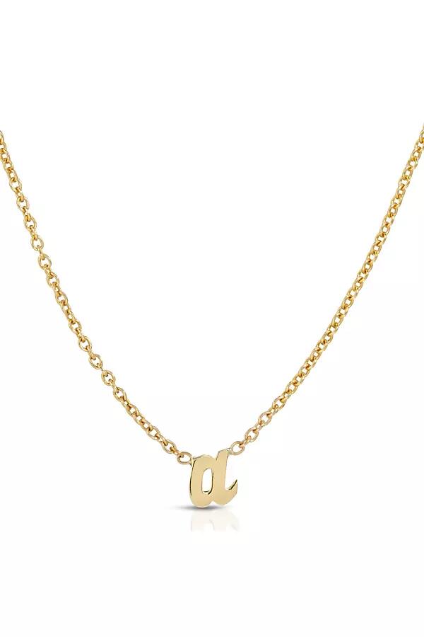 Heather Hawkins 14K Yellow Gold Custom Initial Necklace Cover