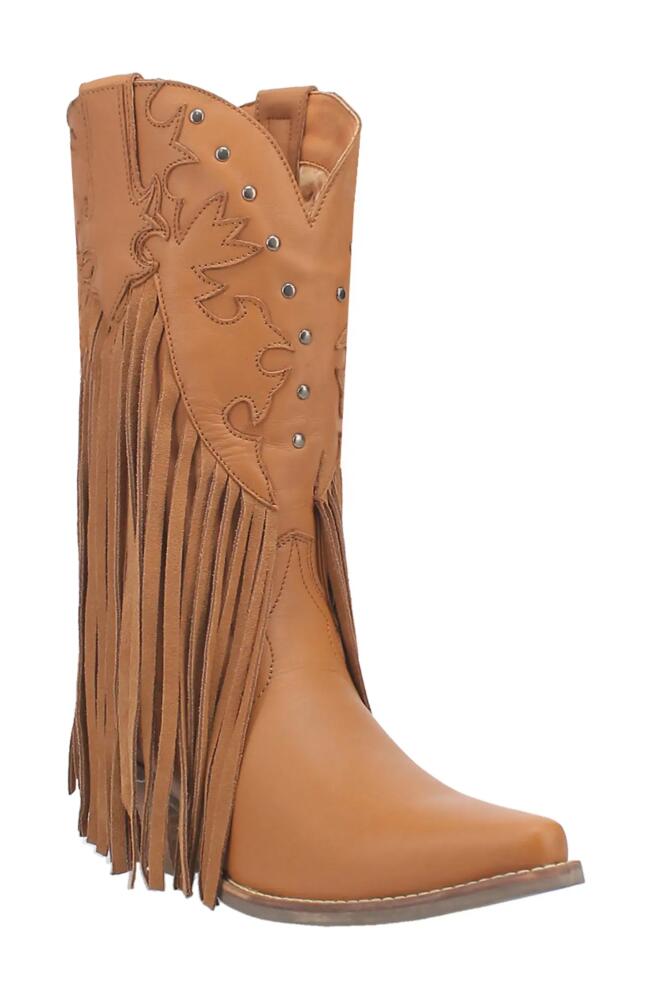 Dingo Hoedown Fringe Western Boot in Camel Cover