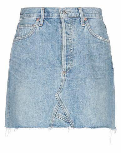 Citizens Of Humanity Woman Denim skirt Blue Cotton Cover