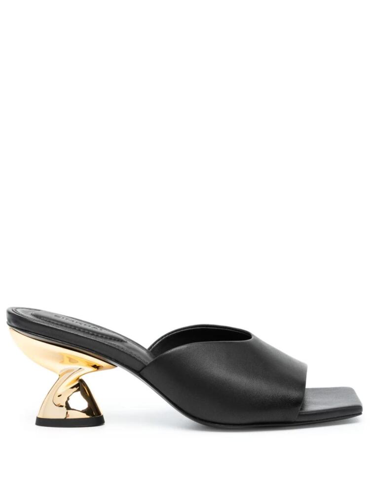 Simkhai Nixxi twist leather mules - Black Cover