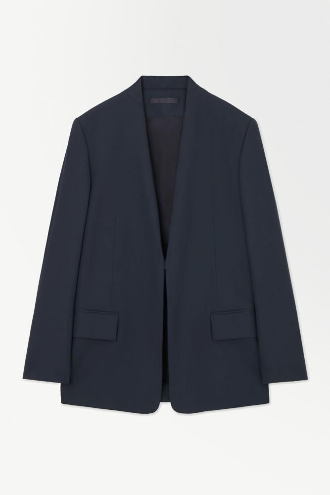 COS THE FOLDED-LAPEL WOOL TWILL BLAZER Cover