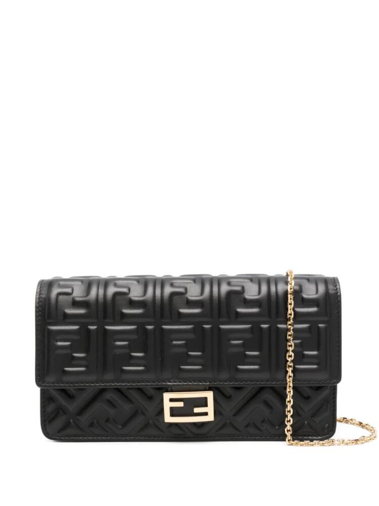 FENDI Baguette wallet-on-chain - Black Cover