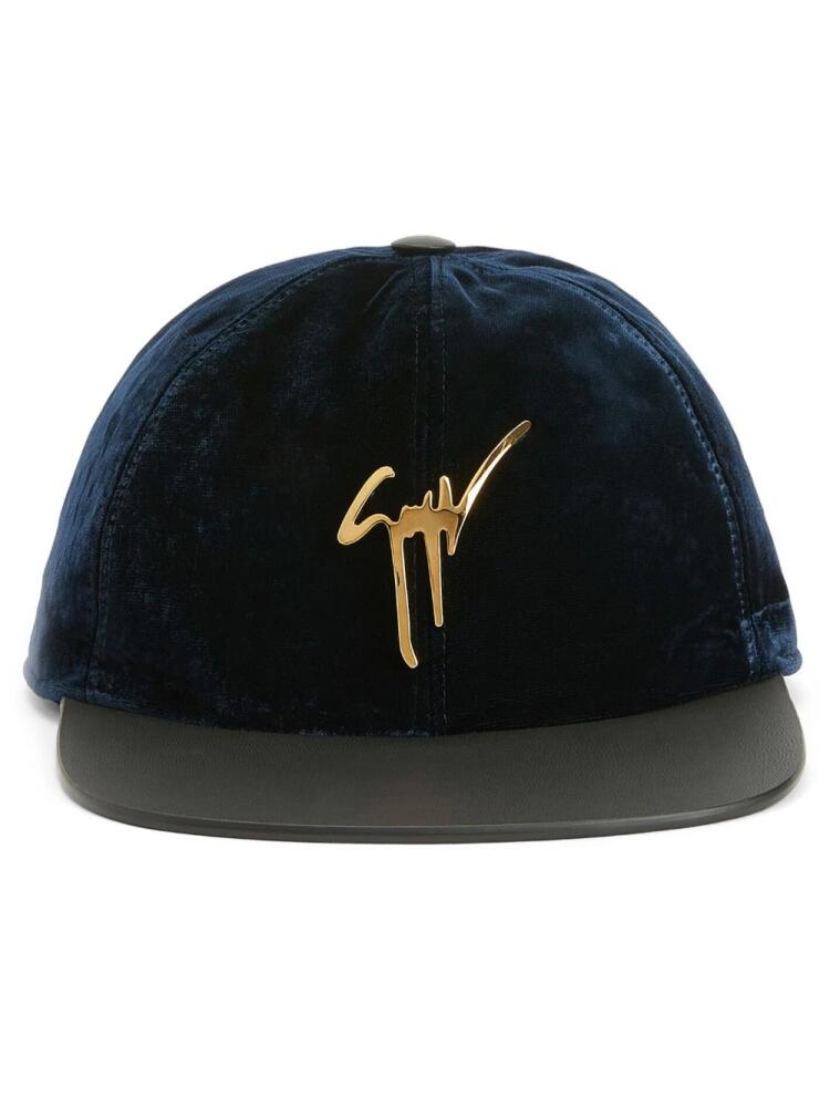 Giuseppe Zanotti Cohen logo-lettering cap - Blue Cover