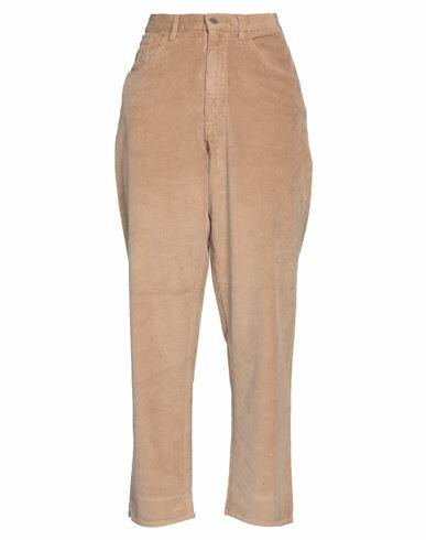 Pence Woman Pants Light brown Cotton, Modal, Elastane Cover