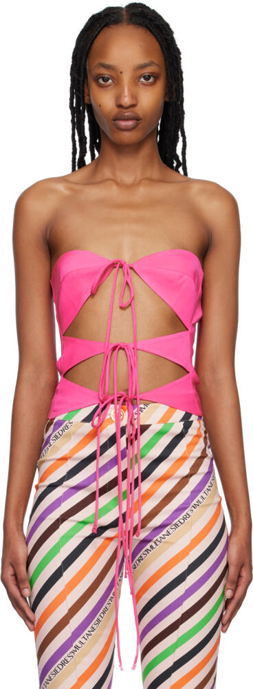 SIEDRÉS SSENSE Exclusive Pink Sunny Tank Top Cover