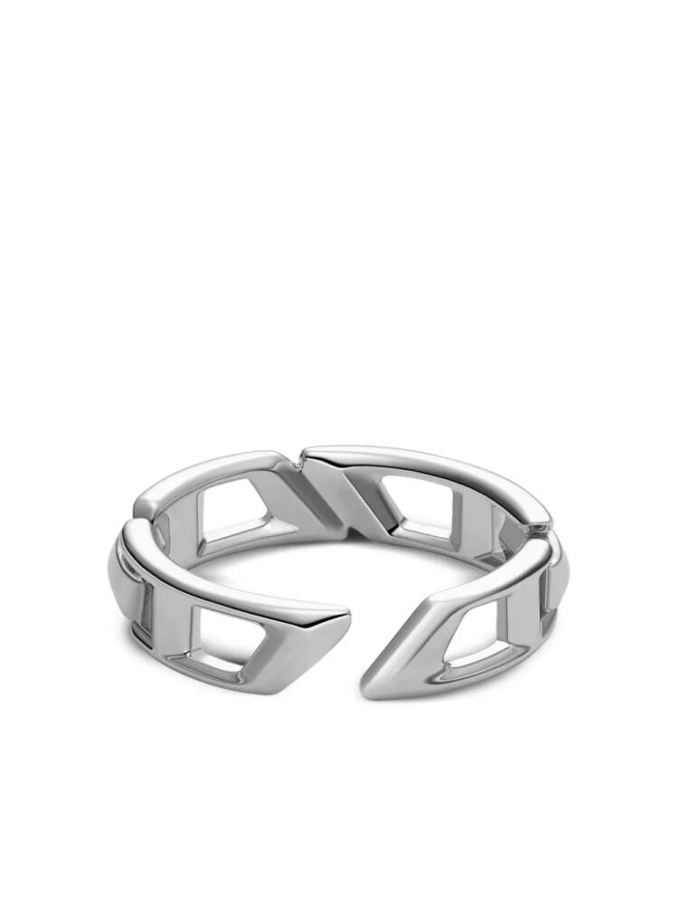 Diesel D Logo band ring - Silver Cover