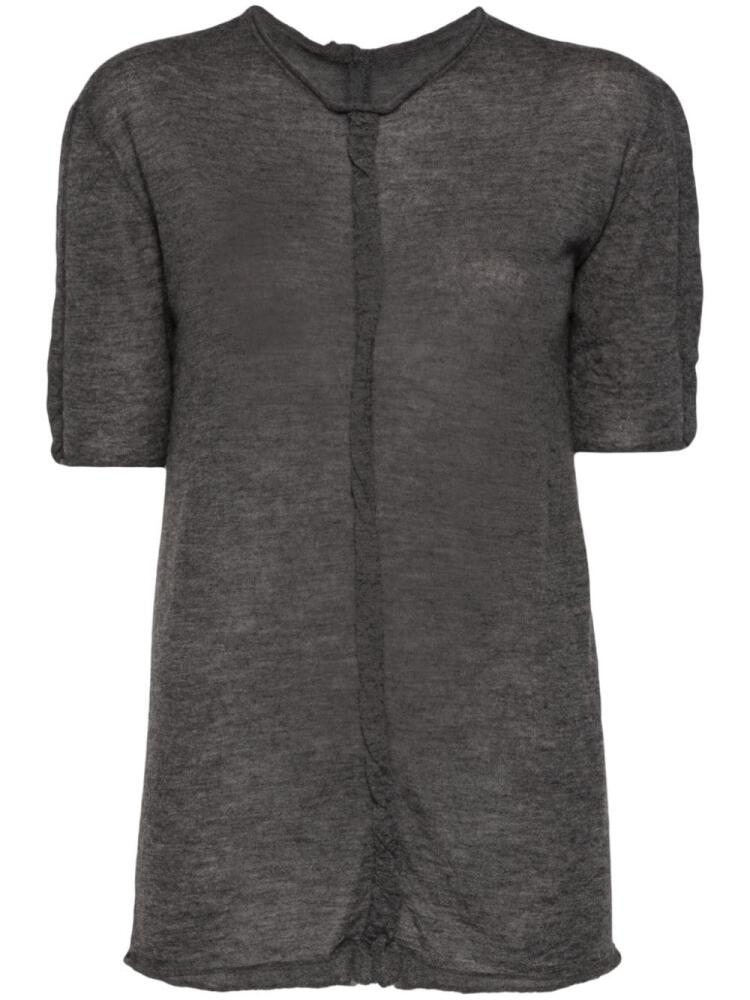 Uma Wang fine knit short-sleeved top - Grey Cover