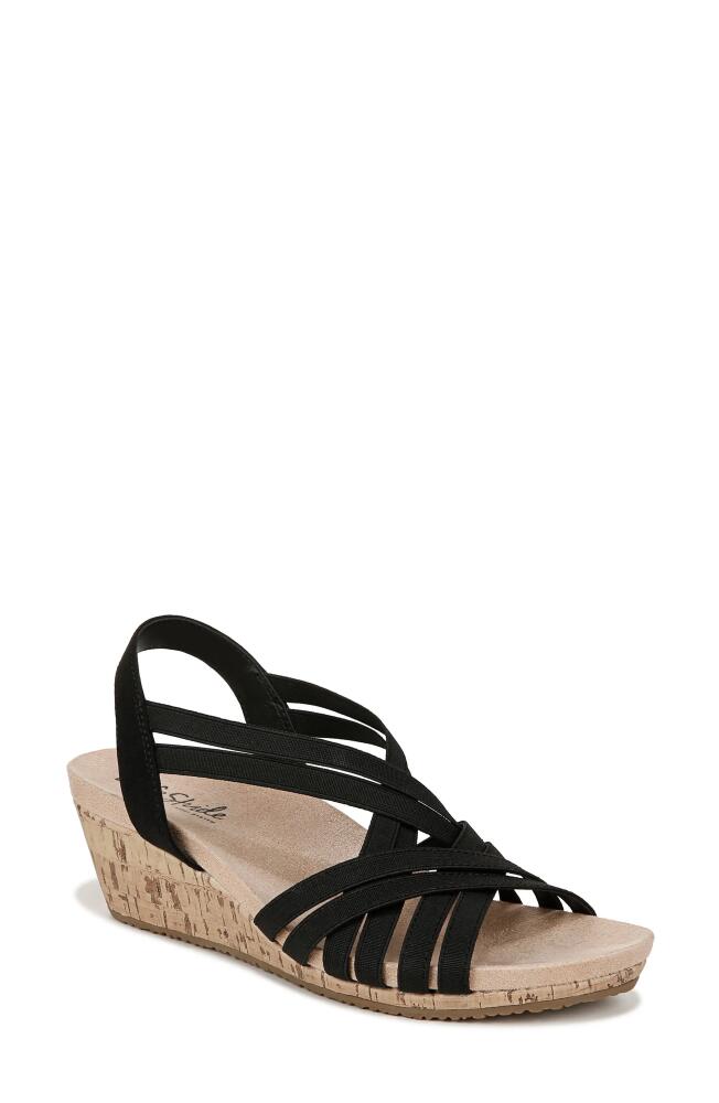 LifeStride Mallory Strappy Slingback Wedge Sandal in Black Cover