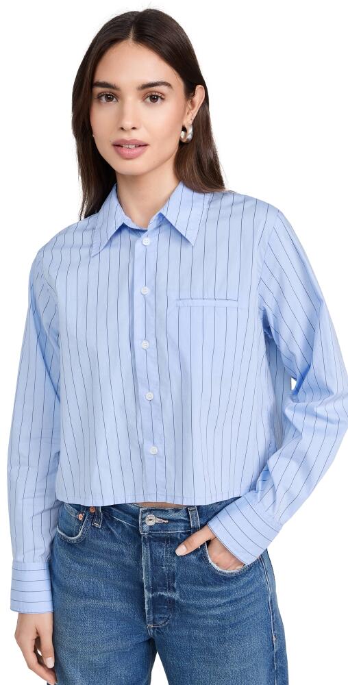 Citizens of Humanity Fino Cropped Shirt Ellis Stripe Cover