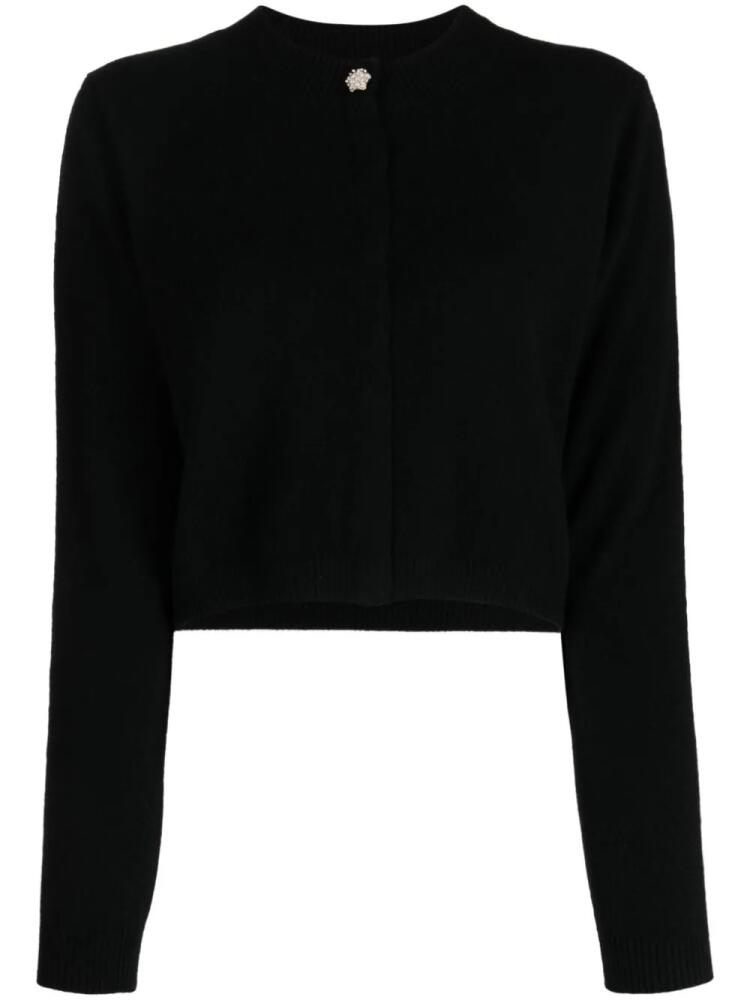 Paule Ka crew-neck cashmere cardigan - Black Cover