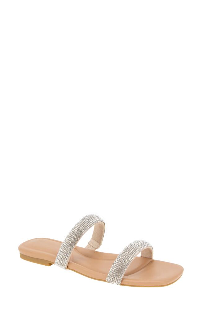 bcbg Glannis Slide Sandal in Clear/Tan Cover