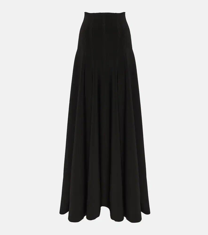 Norma Kamali Grace high-rise jersey maxi skirt Cover