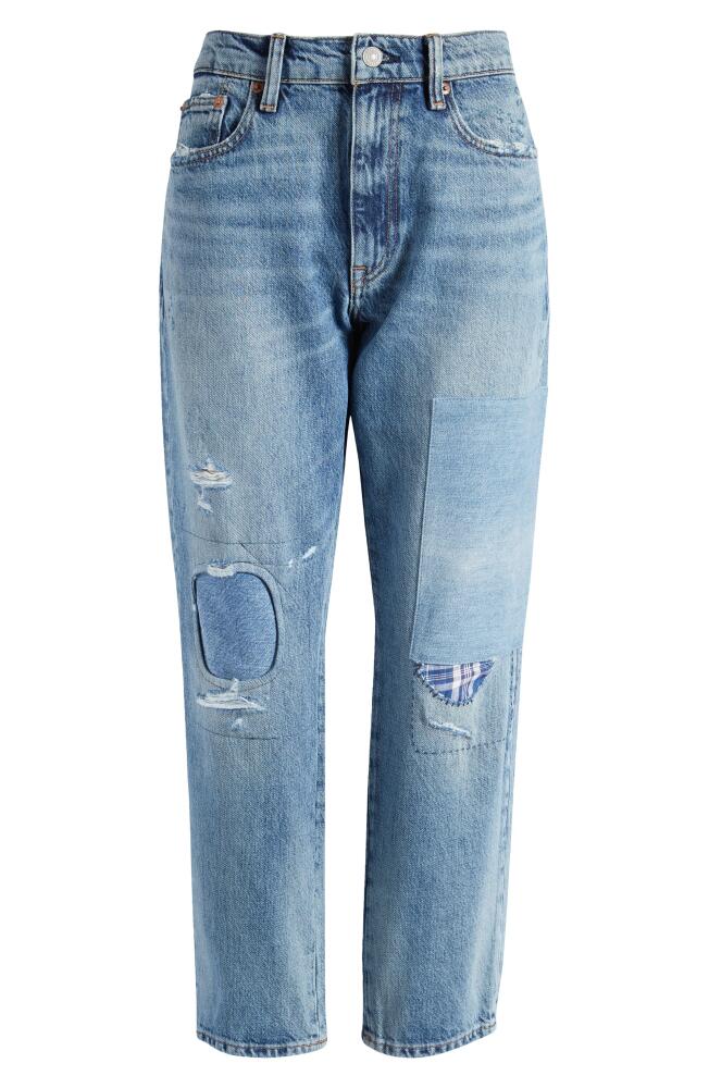 Polo Ralph Lauren Ripped & Repaired Tapered Ankle Jeans in Banos Wash Cover