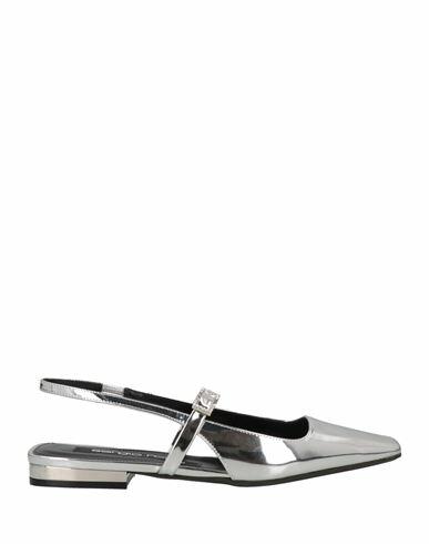 Sergio Rossi Woman Ballet flats Silver Calfskin Cover