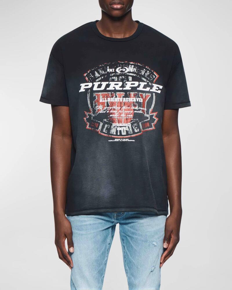 PURPLE Men's Inside-Out Textured T-Shirt Cover