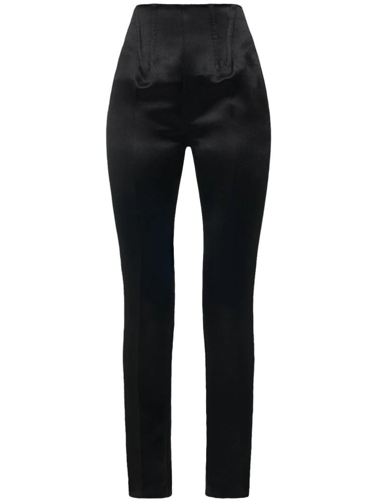 SPORTMAX Netto Satin Straight Pants Cover