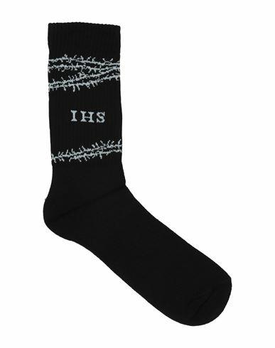 Ihs Man Socks & Hosiery Black Cotton, Lycra, Elastane Cover