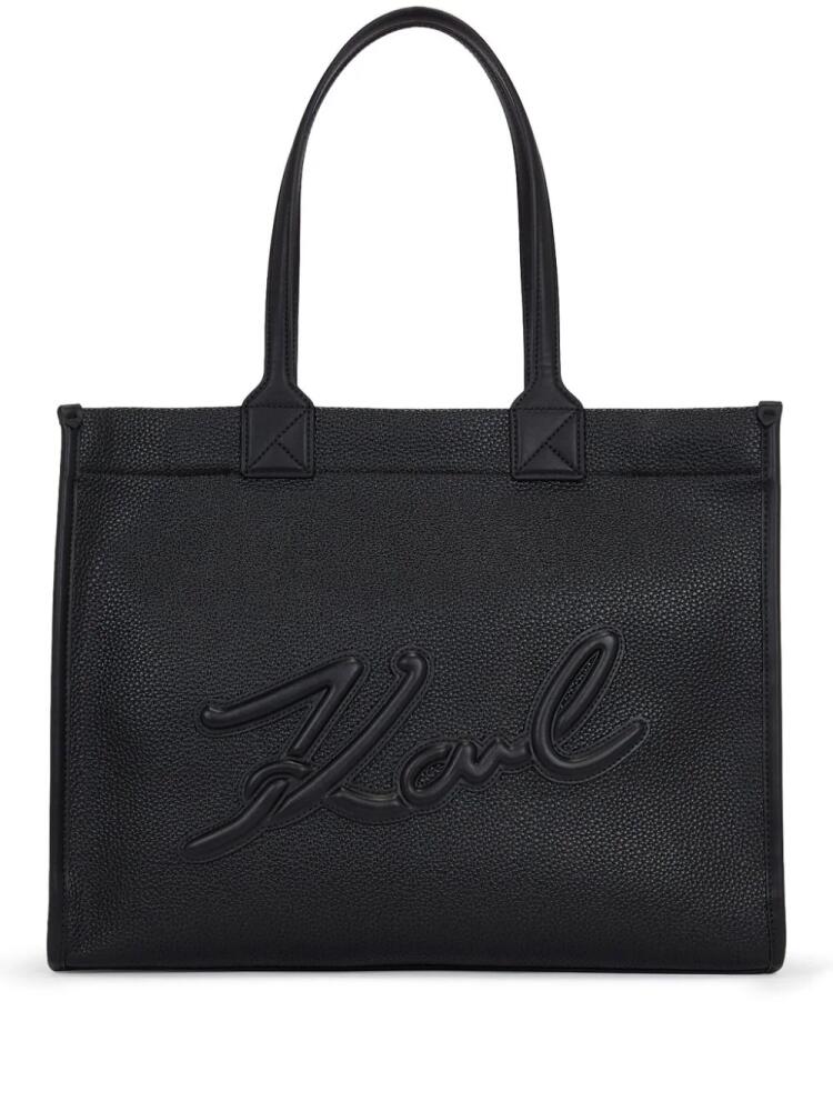 Karl Lagerfeld K/Skuare Grainy tote bag - Black Cover