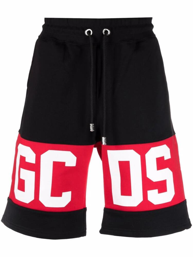 GCDS logo track shorts - Black Cover