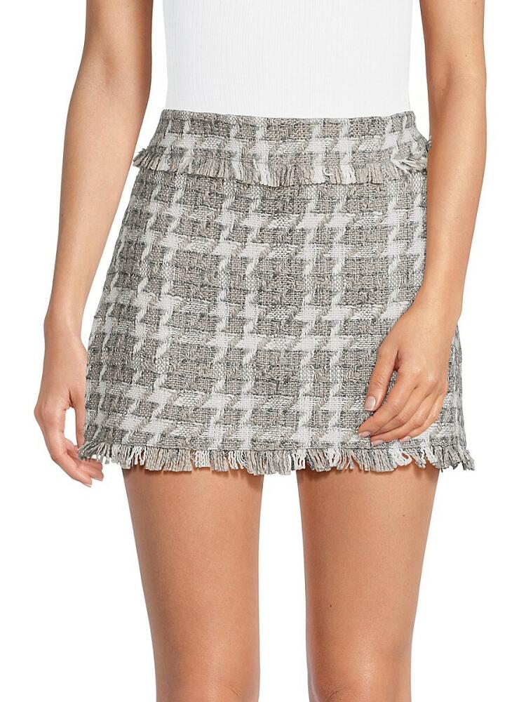 Walter Baker Women's Della A-line Mini Skirt - Grey Cover