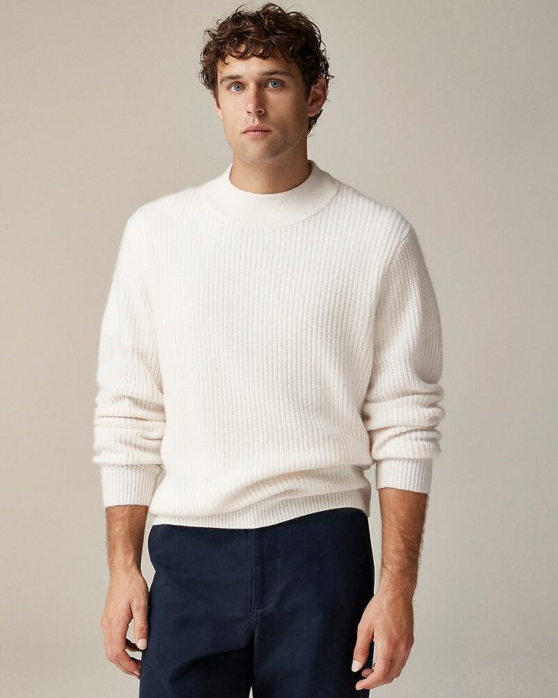 J.Crew Cashmere ribbed mockneck sweater Cover